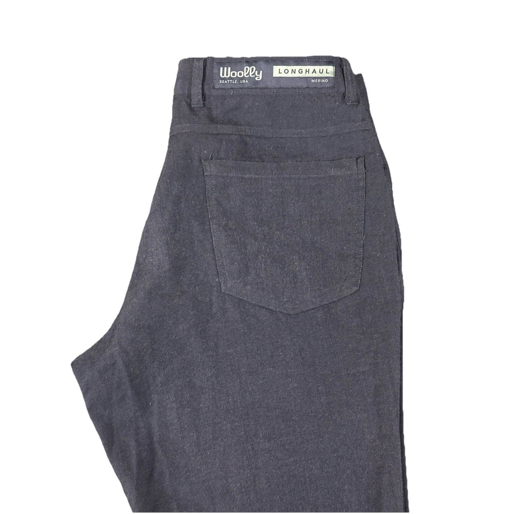 Woolly Longhaul Merino Wool Blend Pants Hiking Outdoor Gray Mens 34X30 Active